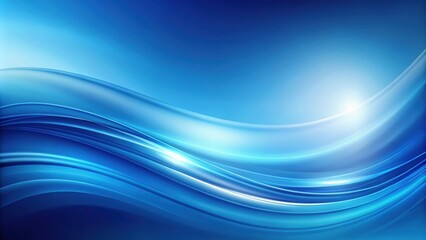 Naklejka premium Blue abstract background with soft gradients and smooth textures, blue, abstract, background, soft, gradients, textures