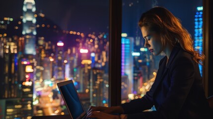 The Woman Using Laptop