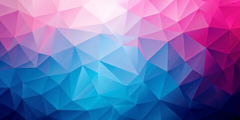 Obraz premium Low poly abstract background in pink and blue hues
