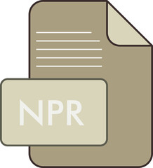 NPR Fille extension icon fIill and outline