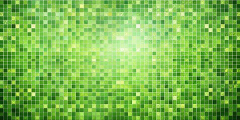 Fototapeta premium Abstract green mosaic background with geometric patterns