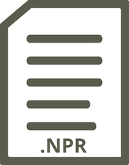 NPR line document icon