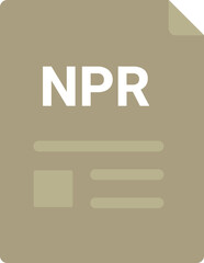 NPR file icon with symbols