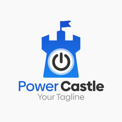 Power Castle Logo Design Template. Good for Business, Agency, Community and Organization