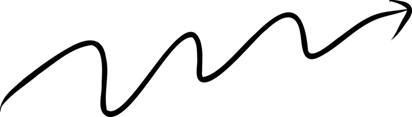 The feel of handwritten fonts with arrows and signs