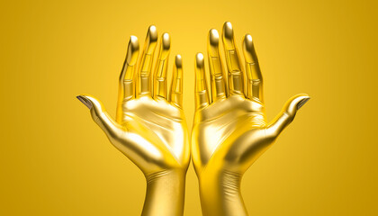 Golden hands