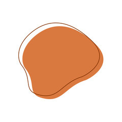 Orange Abstract Blob