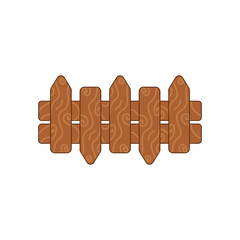 Autumn Fence Illustration