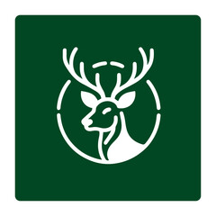 modern and minimalist deer antlers vector logo design