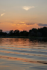 Obraz premium Sunset on the river