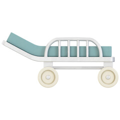 3D Hospital Bed Icon