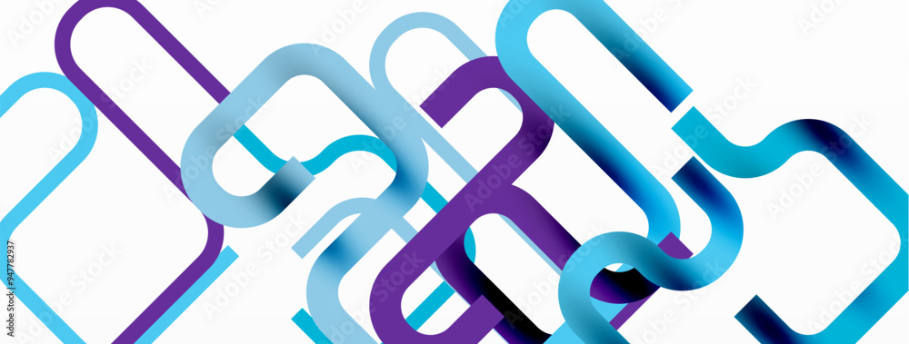 Poster Wave lines minimal abstract background