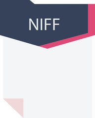 NIFF File format minimal icon