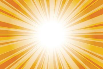 Abstract yellow sun rays background. bright orange sunburst background with glowing light rays. Bright rays background for summer themes, energy concepts and vibrant designs.
