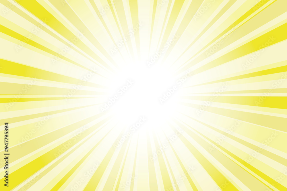 Poster yellow sunburst background. abstract light khaki yellow sunburst background with glowing light rays.