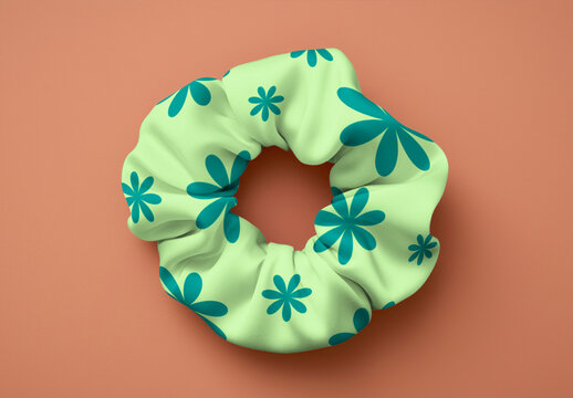 Product Packaging Scrunchie Mockup With Generative AI