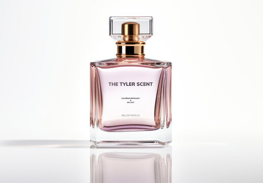 Product Packaging Perfume Bottle Mockup With Generative AI