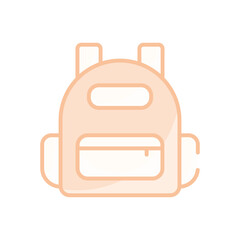 Backpack vector icon