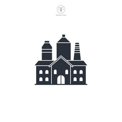 Brewery icon symbol vector illustration isolated on white background