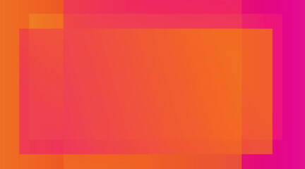 Geometric background with overlapping rectangles creating copy space in orange and pink gradient