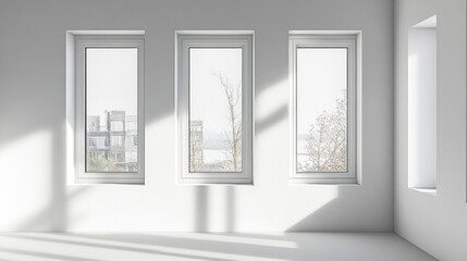 Fototapeta premium Three Windows with a View