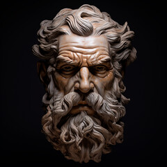 Obraz premium representación del rostro de Zeus