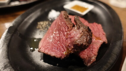 beef chops on the grill