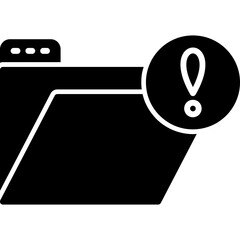 Folder Alert Icon