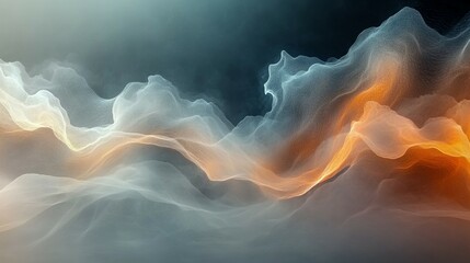 Abstract background with gray waves and folds creating a textured pattern and smooth design for modern art new beautiful stock image illustration AI