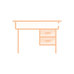 Teacher's Desk vector icon