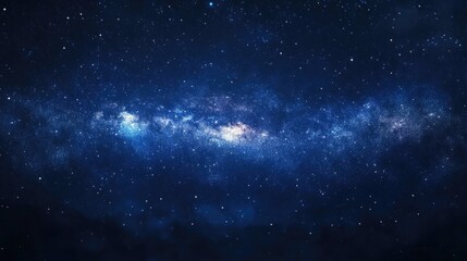3D cartoon rendering showcasing a dark blue night sky filled with numerous stars and the Milky Way in the background