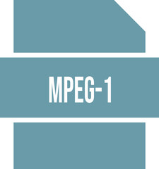 MPEG-1 icon crisp corner with transparent center