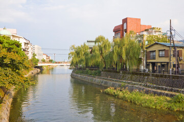 Townscape of Ito town in Shizuoka prefecture, Chubu, Japan.