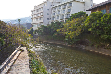 Townscape of Ito town in Shizuoka prefecture, Chubu, Japan.