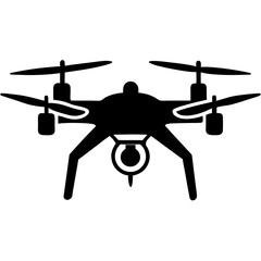 Drone silhouette vector