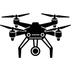 Drone silhouette vector