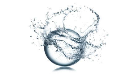 Water splash on Transparent background