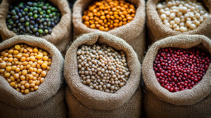 Fototapeta premium Commodity price fluctuations in agriculture, influenced by raw material availability and market trends.