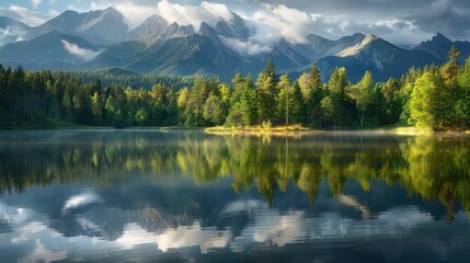 Mountain Lake Reflections