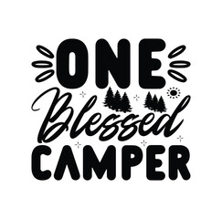ONE BLESSED CAMPER SVG DESIGN