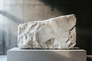 Large Stone on Platform.