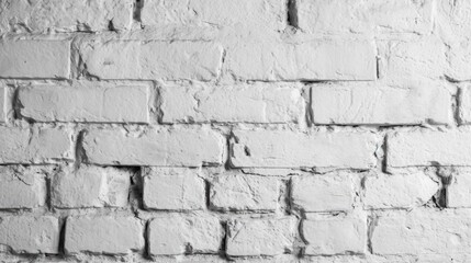 Obraz premium White Brick Wall Texture: Aged Abstract Background and Stone Structure