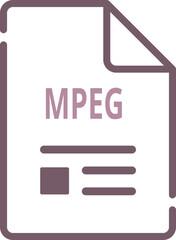 MPEG ip file transparent icon