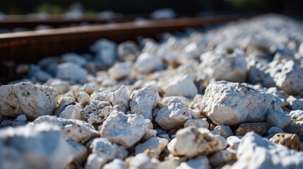 White Rock Texture - Abstract Gravel Design for Backgrounds and Construction