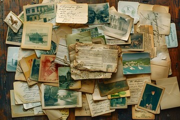 A Vintage Collection of Historical Postcards and Photographs