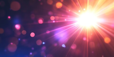 Fototapeta premium A clean flash background showcasing subtle, glowing light effects and soft lens flares.