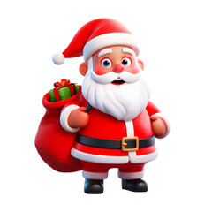 Fototapeta premium Santa Claus cartoon character