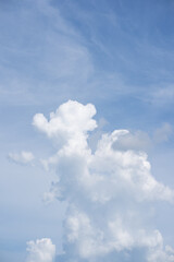 blue sky with cloud in summer season
