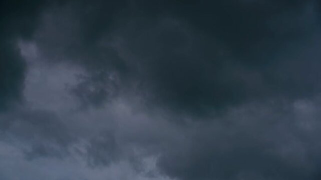 Timelapse  clouds and blue sunny sky,  white clouds over blue sky, Aerial view,  nature blue sky white cleat weather, Clouds gathering before the rain