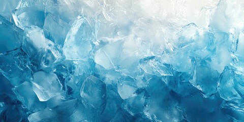 Obraz premium Ice Texture: A Close-Up on Crystalized Water